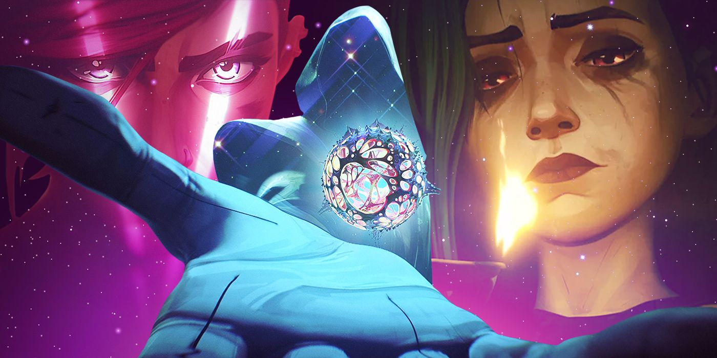 Jinx and Vi watching over Hextech